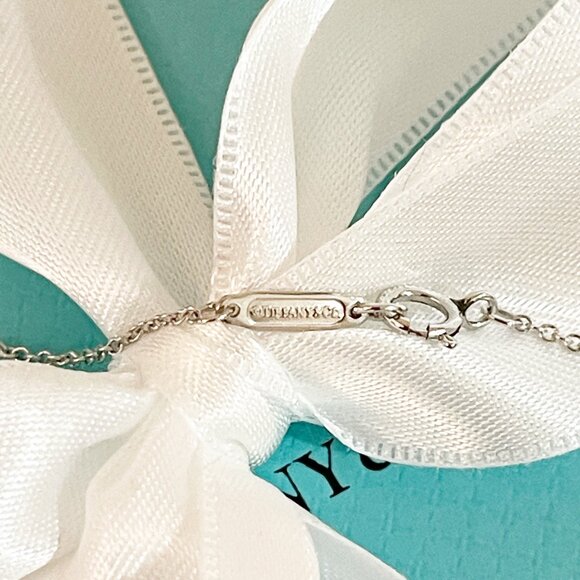 Tiffany & Co. Necklace Platinum Diamond Pave Heart Lock Pendant $4800 Stunning!! - Picture 13 of 14